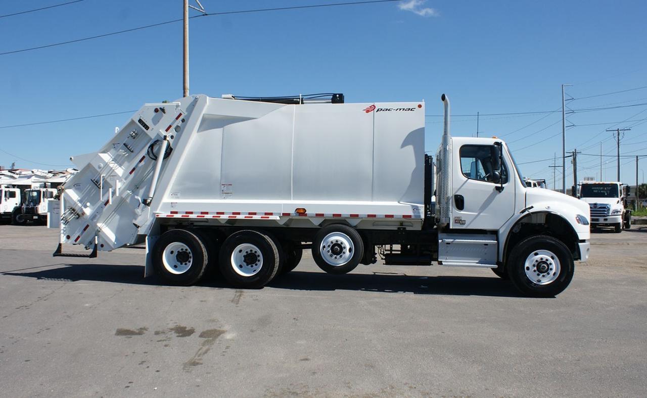 2024 Freightliner M2 106 25 Yard Pac Mac RLX25 Rear Loader Garbage Truck Tampa FL