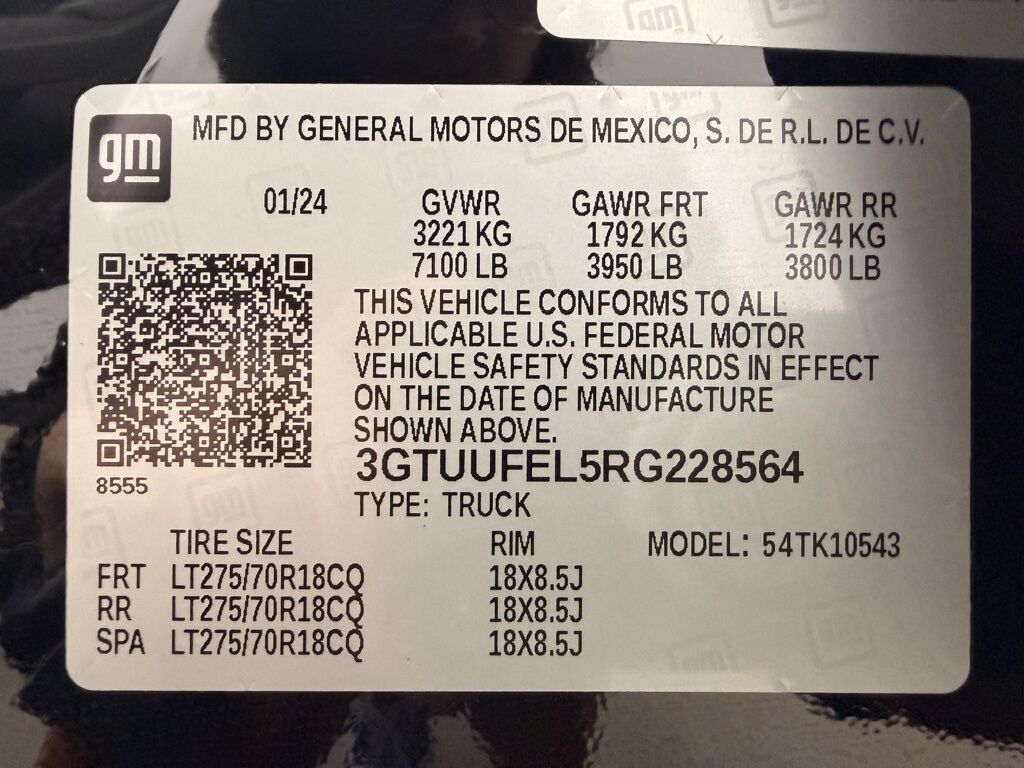 2024 GMC Sierra 1500 4x4 Crew Cab AT4X Minocqua WI