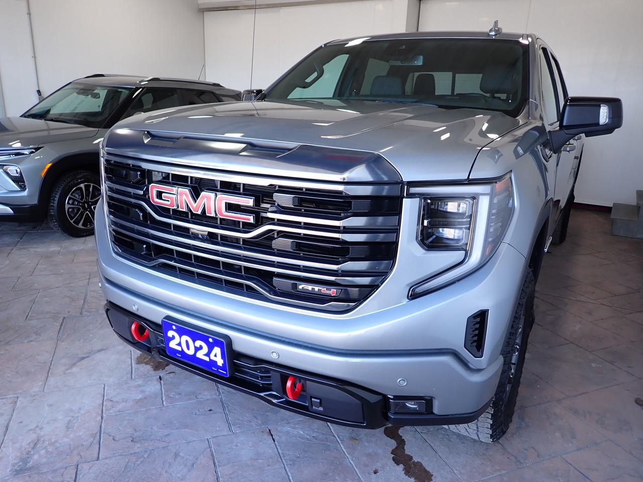 2024 GMC Sierra 1500 AT4 4WD CREW CAB 5'6 BOX BUCKET SEATS *DIESEL* LEATHER Listowel ON