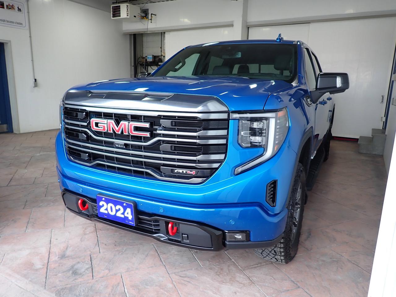 2024 GMC Sierra 1500 AT4 CREW CAB AT4 5.5 BOX *DIESEL* LEATHER NAVI SUNROOF Listowel ON