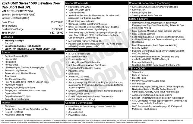 2024 GMC Sierra 1500 Elevation Raleigh NC