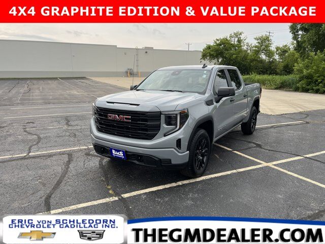 2024 GMC Sierra 1500 Pro Crew Cab 4WD GraphiteEdition ValuePkg w/20s RemoteStart Spray-OnBdlnr 10-WayPwrDrvrSeat Milwaukee WI