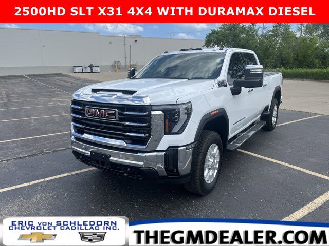 2024 GMC Sierra 2500HD 2500HD SLT X31 Crew Cab 4WD DuramaxDiesel Conv Prfrrd HDSfty+Pkgs w/AdptvCrz Spry-OnBdnr HD-SrrndVsn Milwaukee WI