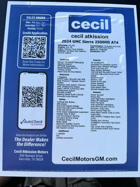 2024 GMC Sierra 2500HD AT4 Kerrville TX