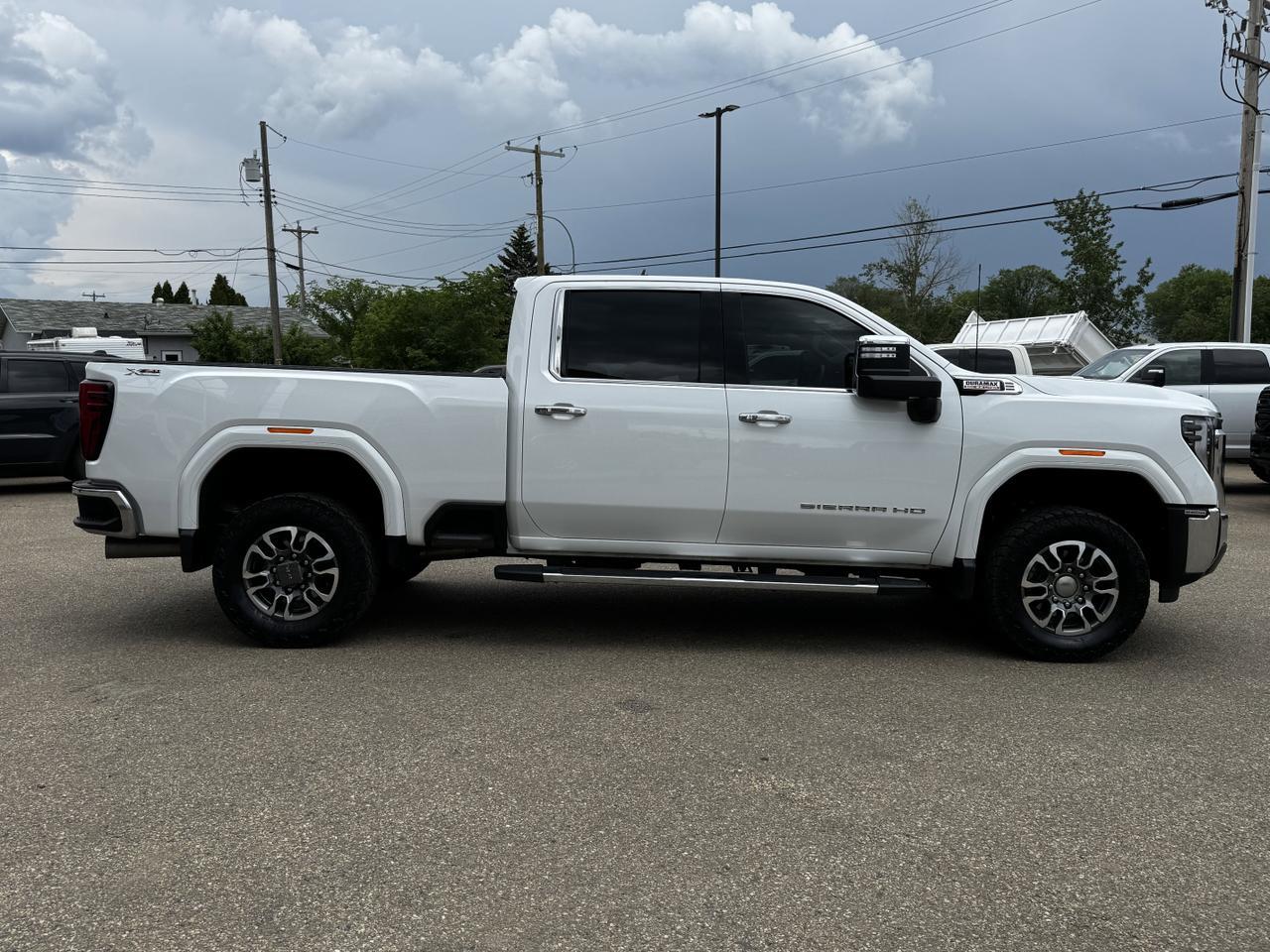 2024 GMC Sierra 2500HD SLT Crew Cab 4WD | Low KMs | Duramax Diesel | Leather | X31 PKG | 5th Wheel Prep | Loaded Redwater AB