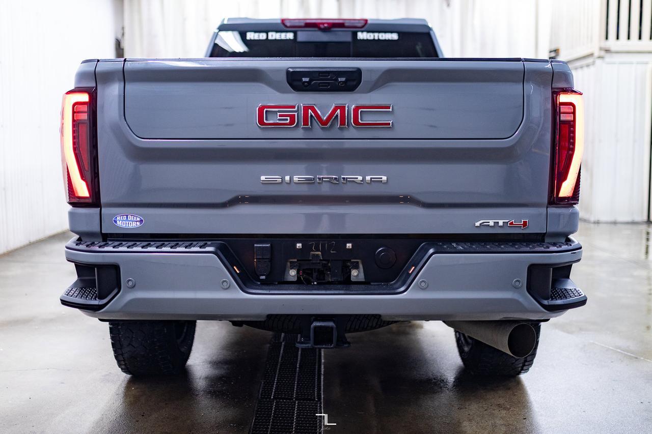 2024 GMC Sierra 3500HD 4x4 Crew Cab AT4 Diesel Leather Roof Nav BCam Red Deer AB