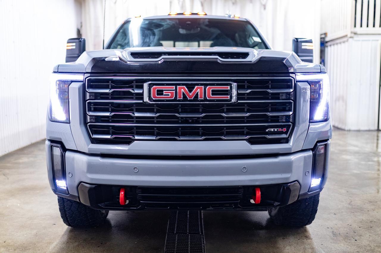 2024 GMC Sierra 3500HD 4x4 Crew Cab AT4 Diesel Leather Roof Nav BCam Red Deer AB