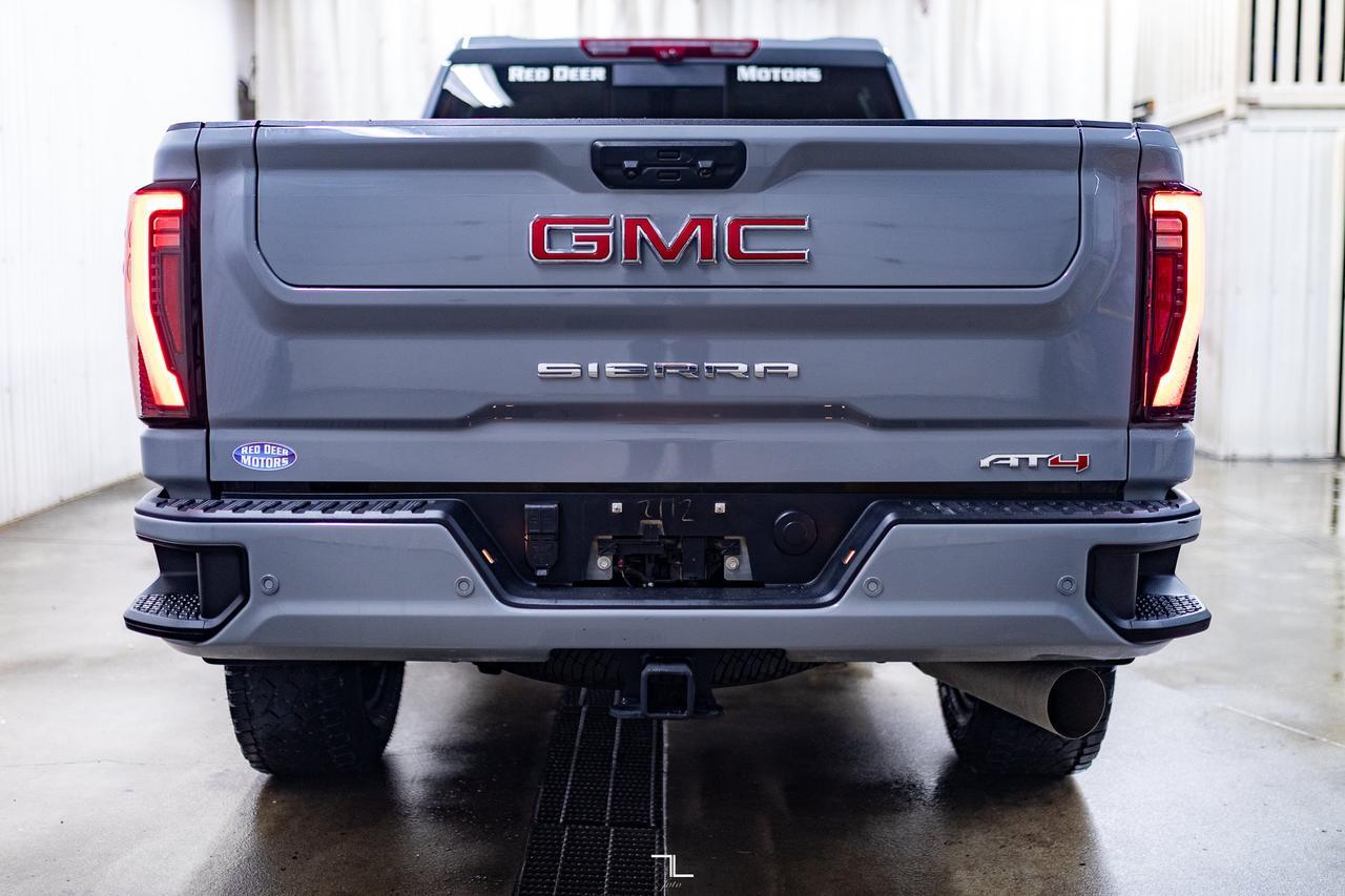 2024 GMC Sierra 3500HD 4x4 Crew Cab AT4 Diesel Leather Roof Nav BCam Red Deer AB