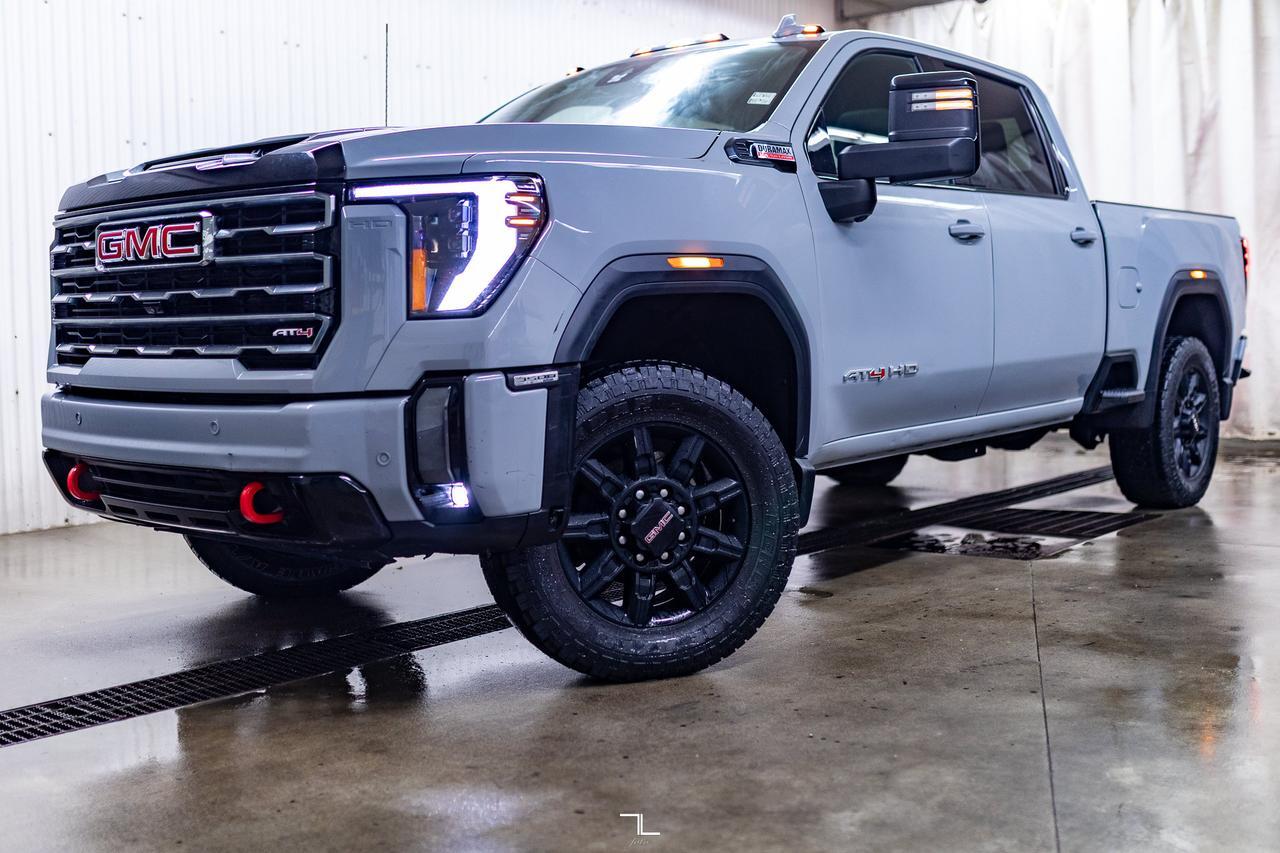 2024 GMC Sierra 3500HD 4x4 Crew Cab AT4 Diesel Leather Roof Nav BCam Red Deer AB