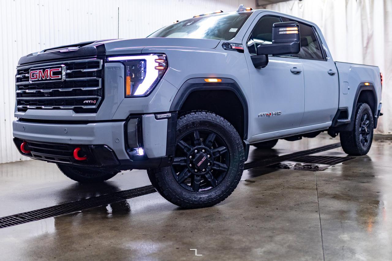 2024 GMC Sierra 3500HD 4x4 Crew Cab AT4 Diesel Leather Roof Nav BCam Red Deer AB