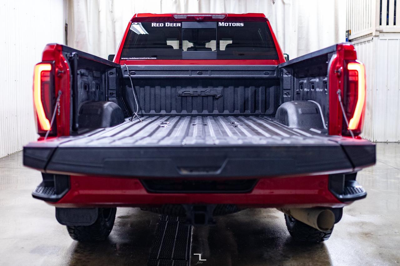 2024 GMC Sierra 3500HD 4x4 Crew Cab AT4 Diesel Leather Roof Nav BCam Red Deer AB