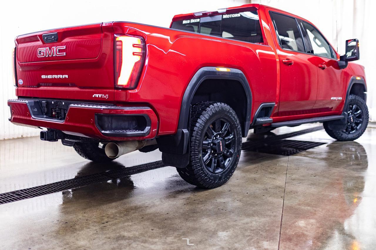 2024 GMC Sierra 3500HD 4x4 Crew Cab AT4 Diesel Leather Roof Nav BCam Red Deer AB