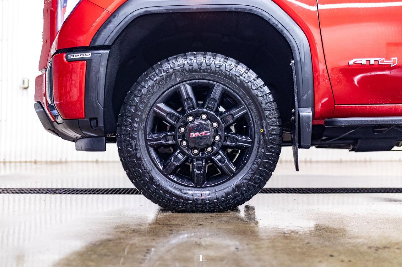 2024 GMC Sierra 3500HD 4x4 Crew Cab AT4 Diesel Leather Roof Nav BCam Red Deer AB