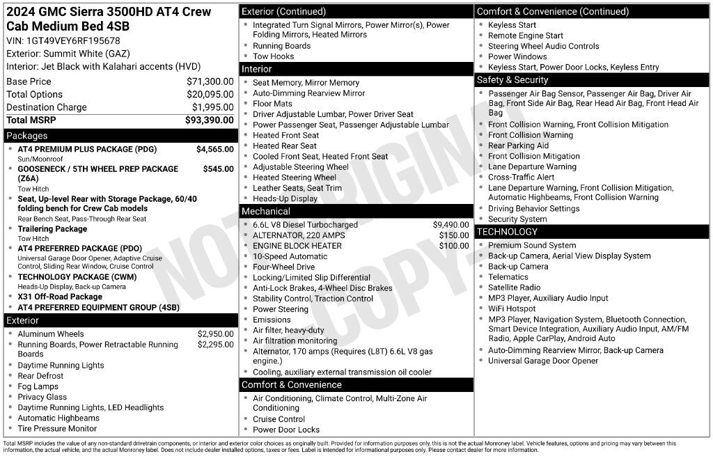 2024 GMC Sierra 3500HD AT4