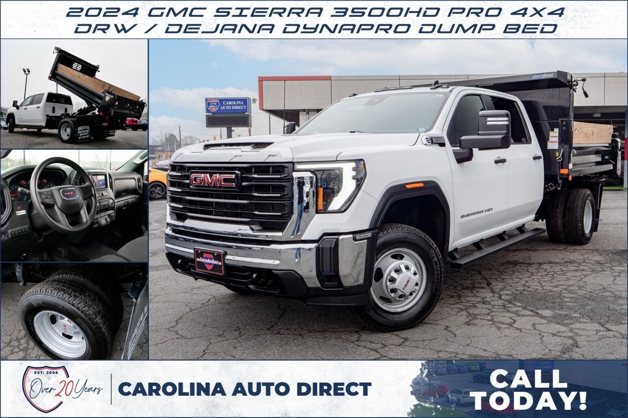 2024 GMC Sierra 3500HD Pro 4X4 / DRW / Dejana DynaPro Dump Bed / 6.6L V8!