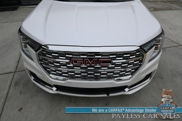 2024 GMC Terrain Denali / AWD / Tech & Premium Pkg / Auto Start / Heated & Cooled Leather Seats / Heated Steering / NAV / Bose / Adaptive Cruise / Lane Depart & Blind Spot / Alert / Apple CarPlay & Android Auto / 1-Owner Anchorage AK