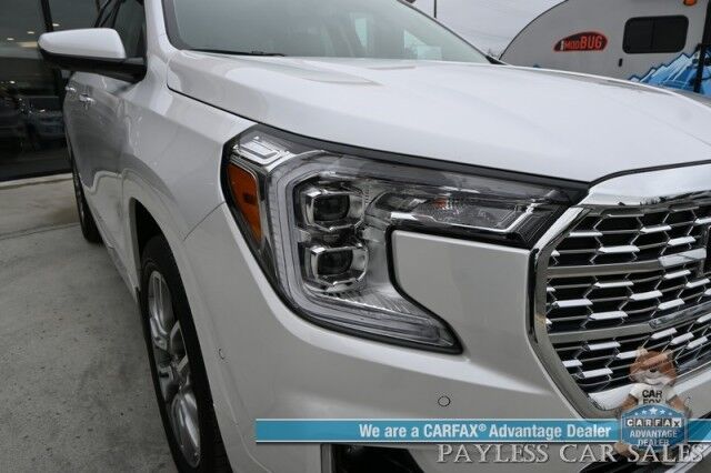 2024 GMC Terrain Denali / AWD / Tech & Premium Pkg / Auto Start / Heated & Cooled Leather Seats / Heated Steering / NAV / Bose / Adaptive Cruise / Lane Depart & Blind Spot / Alert / Apple CarPlay & Android Auto / 1-Owner Anchorage AK