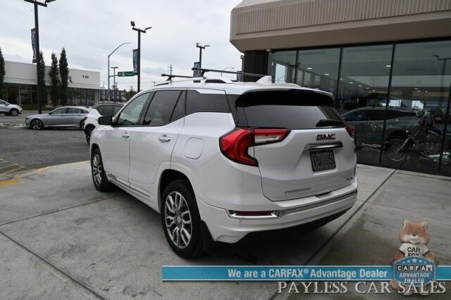 2024 GMC Terrain Denali / AWD / Tech & Premium Pkg / Auto Start / Heated & Cooled Leather Seats / Heated Steering / NAV / Bose / Adaptive Cruise / Lane Depart & Blind Spot / Alert / Apple CarPlay & Android Auto / 1-Owner Anchorage AK