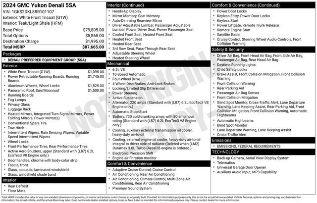 2024 GMC Yukon Denali Raleigh NC