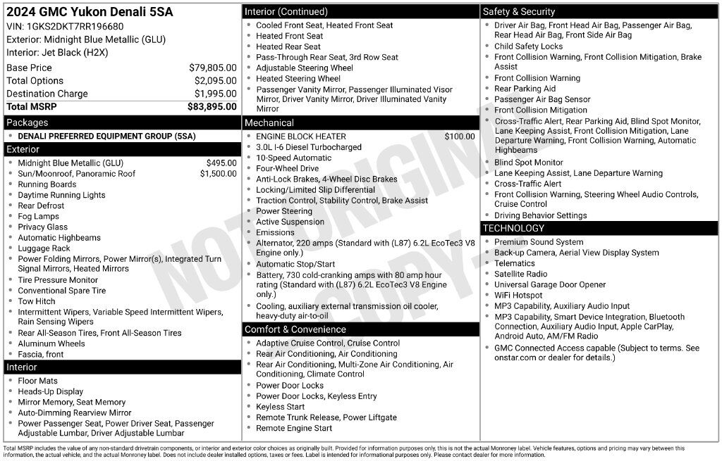 2024 GMC Yukon Denali Tucson AZ