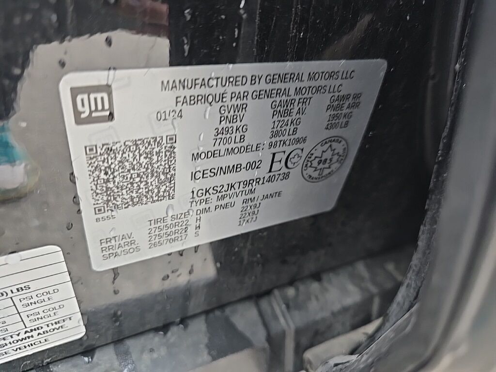 2024 GMC Yukon XL Denali 4WD 7 Passenger Fond du Lac WI