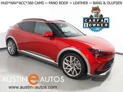 2024_Genesis_GV60 Advanced AWD_*HEADS-UP DISPLAY, NAVIGATION, ADAPTIVE CRUISE, SAFETY ALERTS, 360 VIEW CAMERAS, PANORAMA GLASS ROOF, LEATHER, CLIMATE SEATS, HEATED STEERING, BANG & OLUFSEN, WIRELESS CHARGING, ANDROID & APPLE_ Round Rock TX