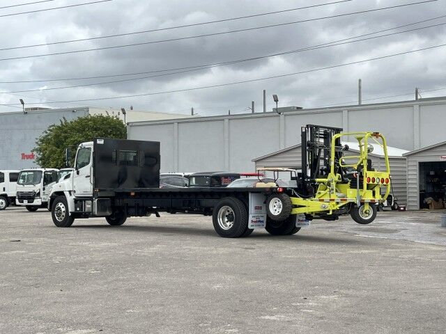 2024 Hino L7 24' Steel BABCO Flatbed Truck with 4K Donkey Truck Mounted Fork Homestead FL