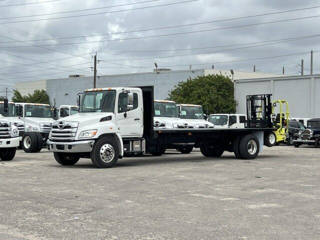 2024 Hino L7 24' Steel BABCO Flatbed Truck with 4K Donkey Truck Mounted Fork Homestead FL