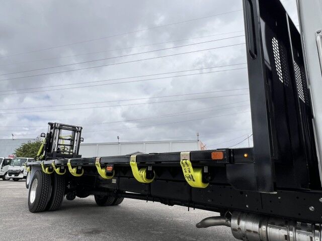 2024 Hino L7 24' Steel BABCO Flatbed Truck with 4K Donkey Truck Mounted Fork Homestead FL