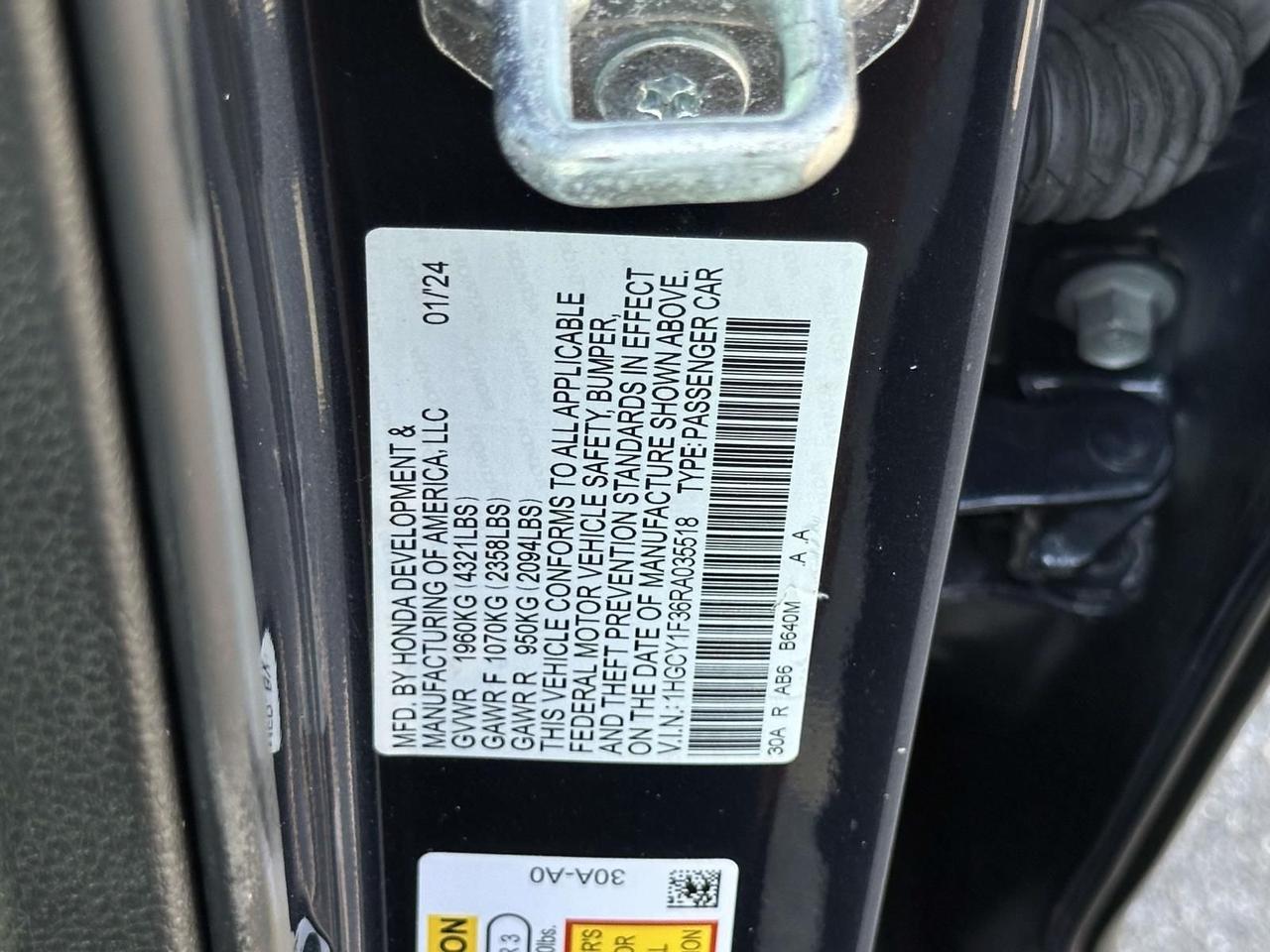 2024 Honda Accord EX Alexandria VA