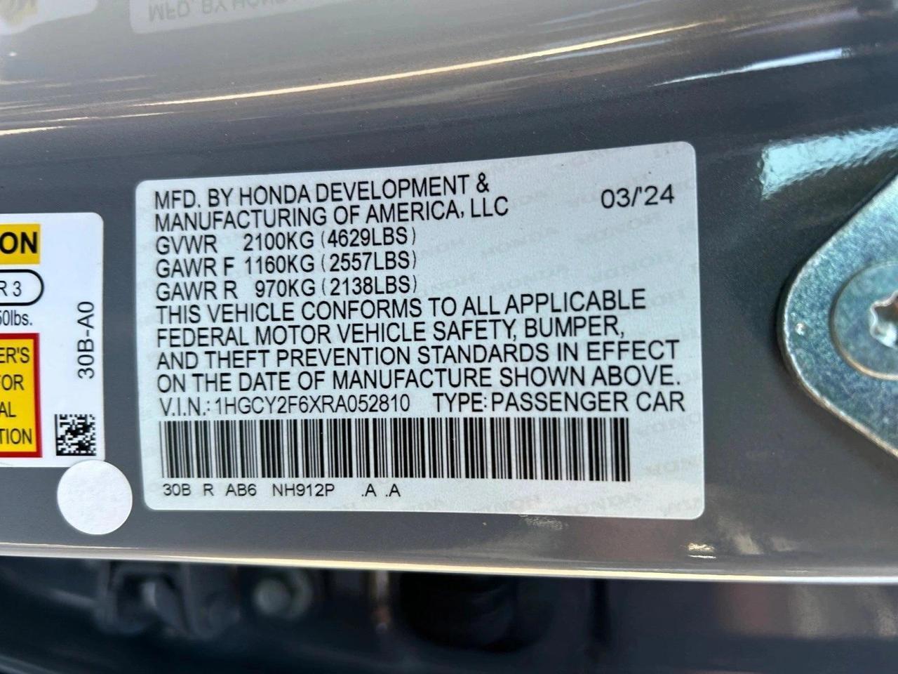 2024 Honda Accord Hybrid EX-L Roseville CA