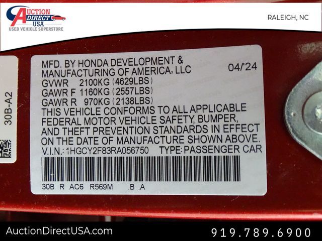 2024 Honda Accord Hybrid Touring Raleigh NC