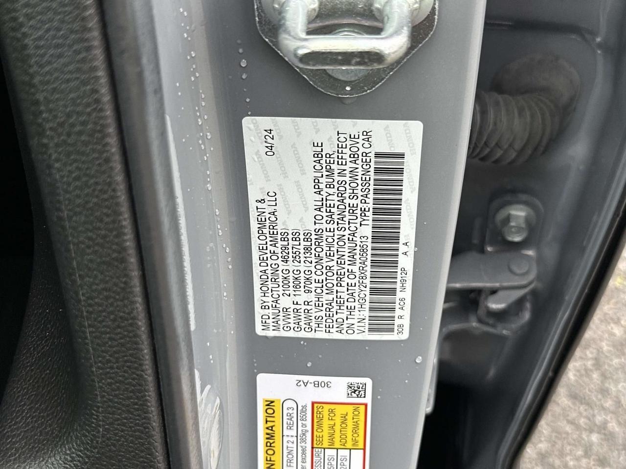 2024 Honda Accord Hybrid Touring Alexandria VA
