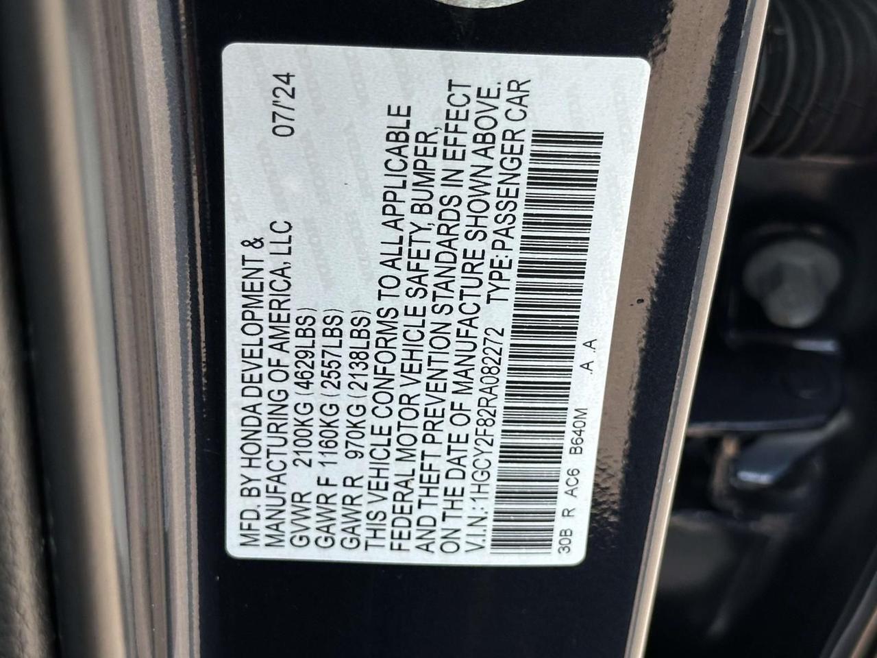 2024 Honda Accord Hybrid Touring Alexandria VA