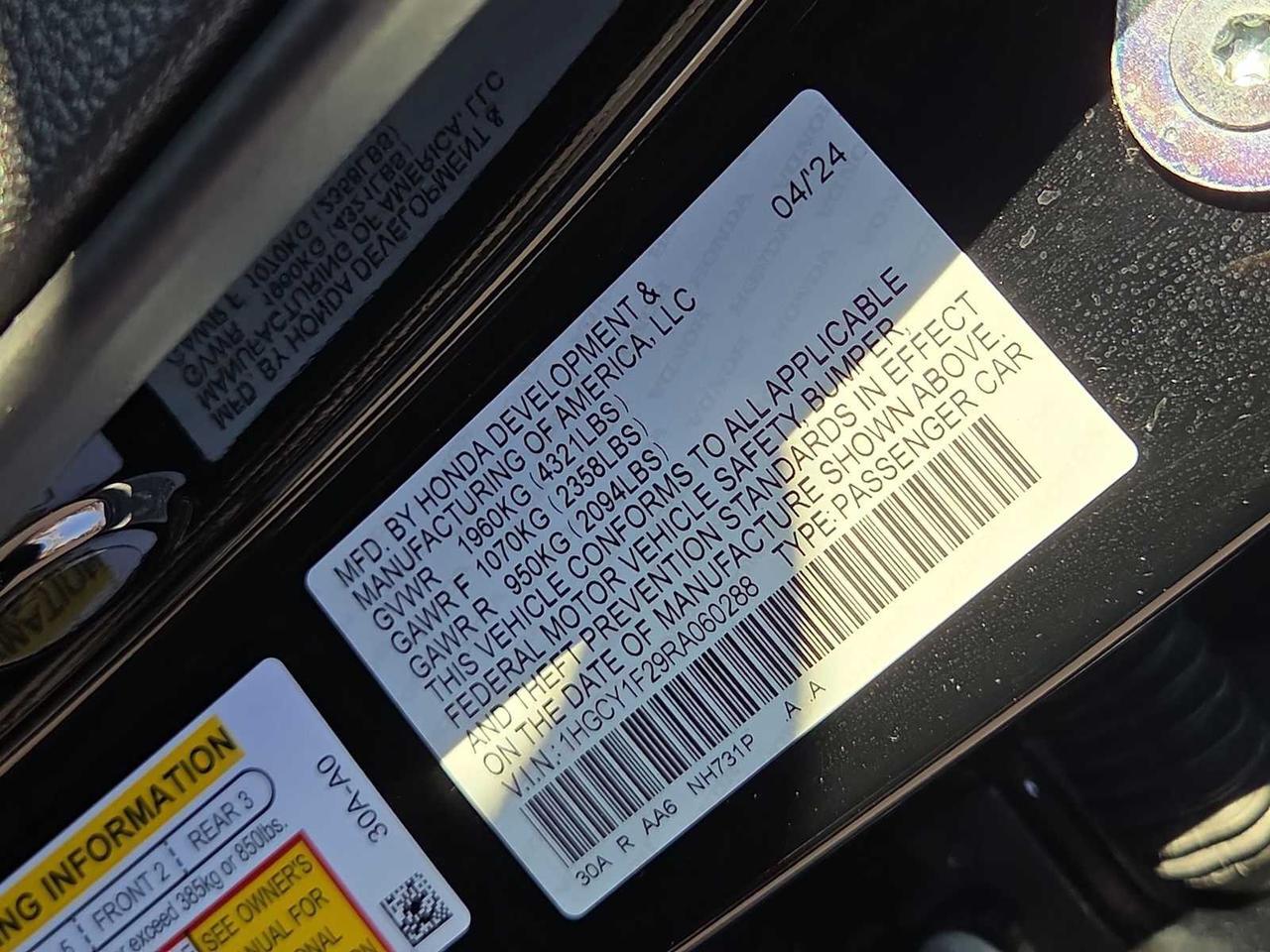 2024 Honda Accord LX Irving TX