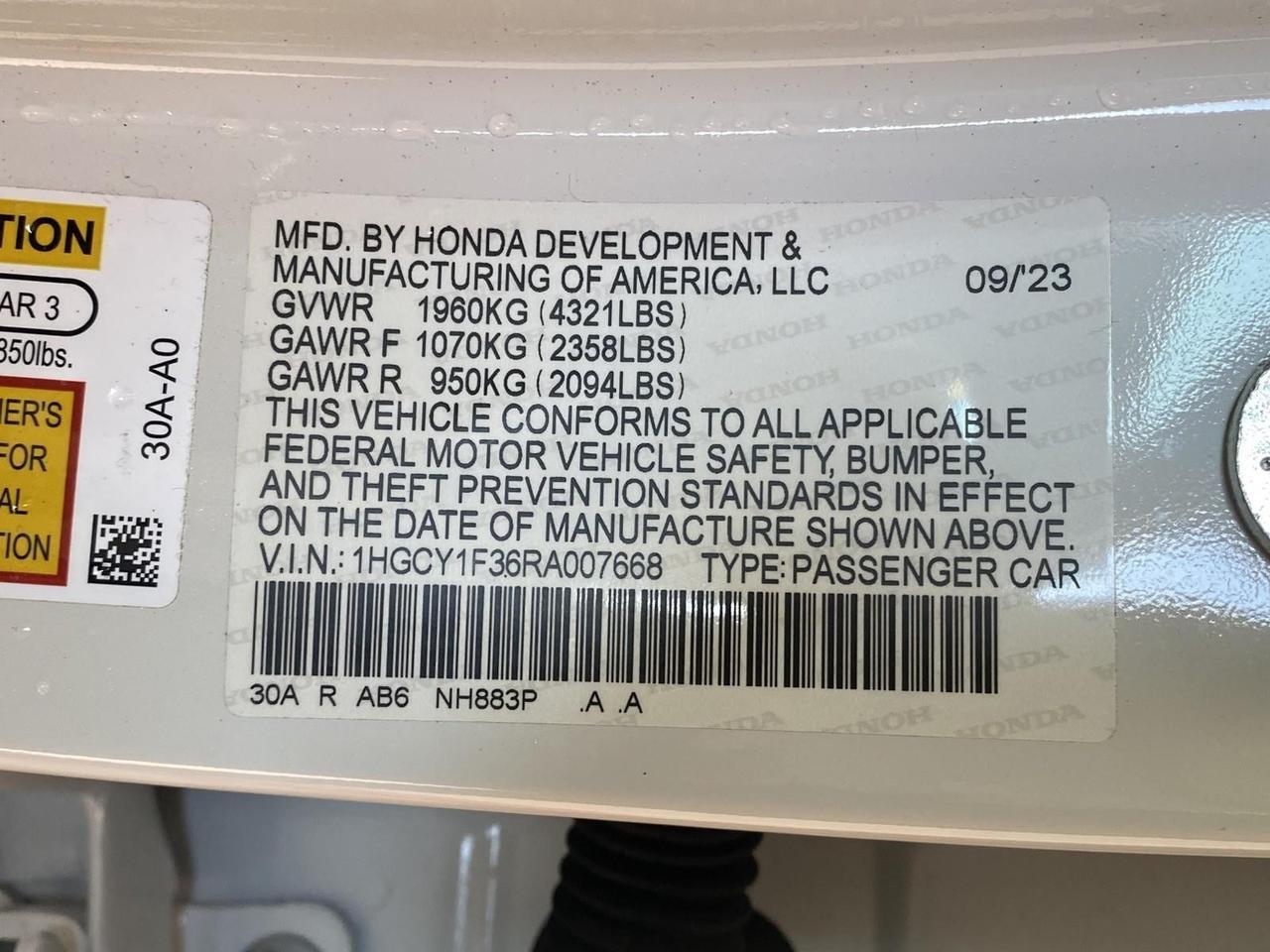 2024 Honda Accord Sedan EX Richmond Hill NY