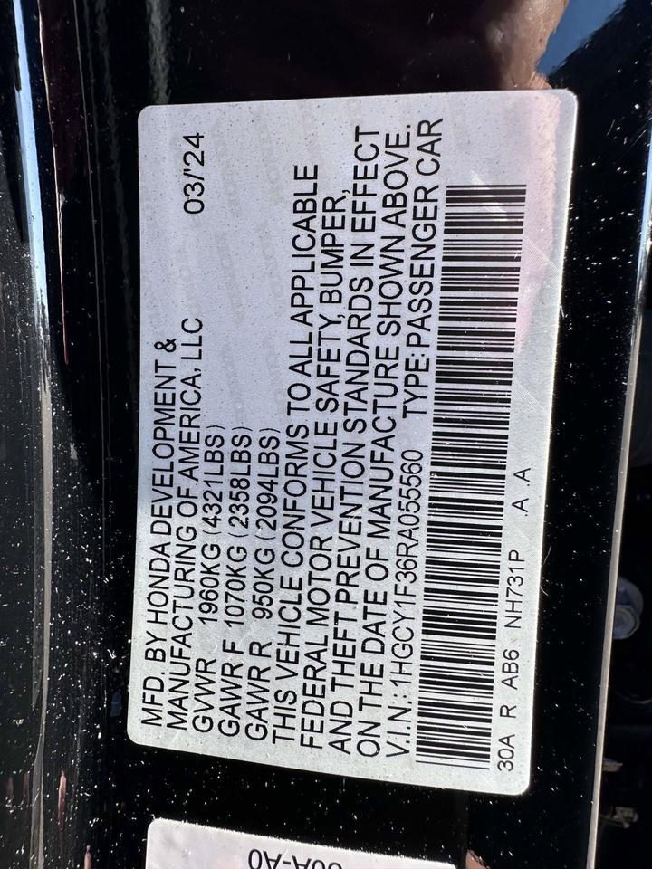 2024 Honda Accord Sedan EX San Clemente CA