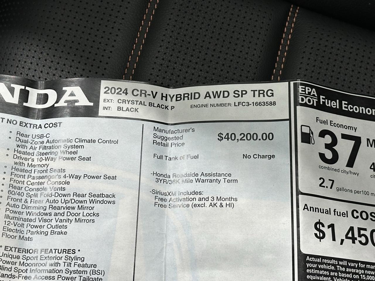 2024 Honda CR-V Hybrid Sport Touring Newark DE