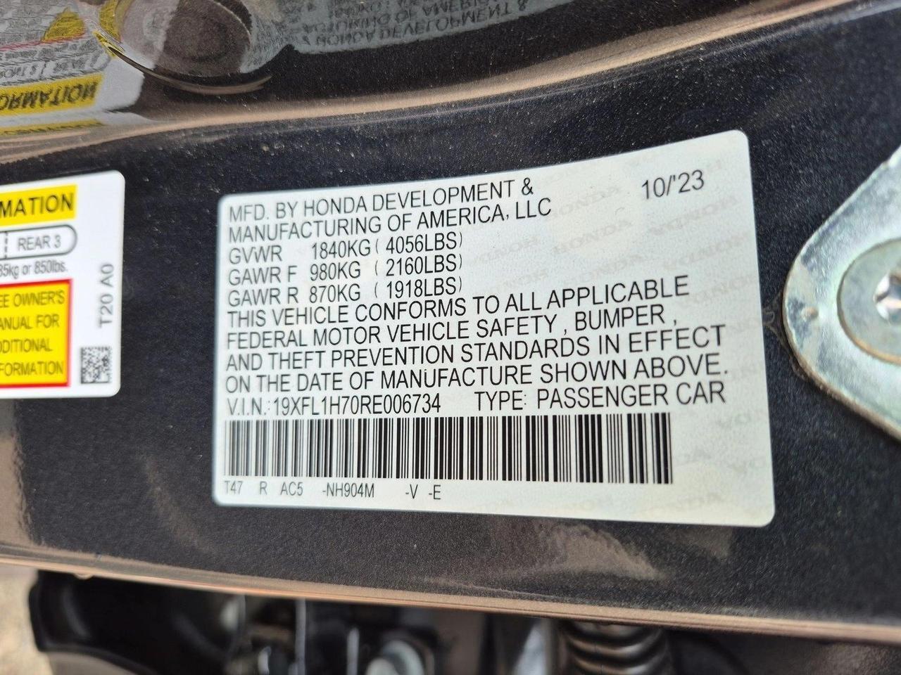 2024 Honda Civic Hatchback EX-L Roseville CA