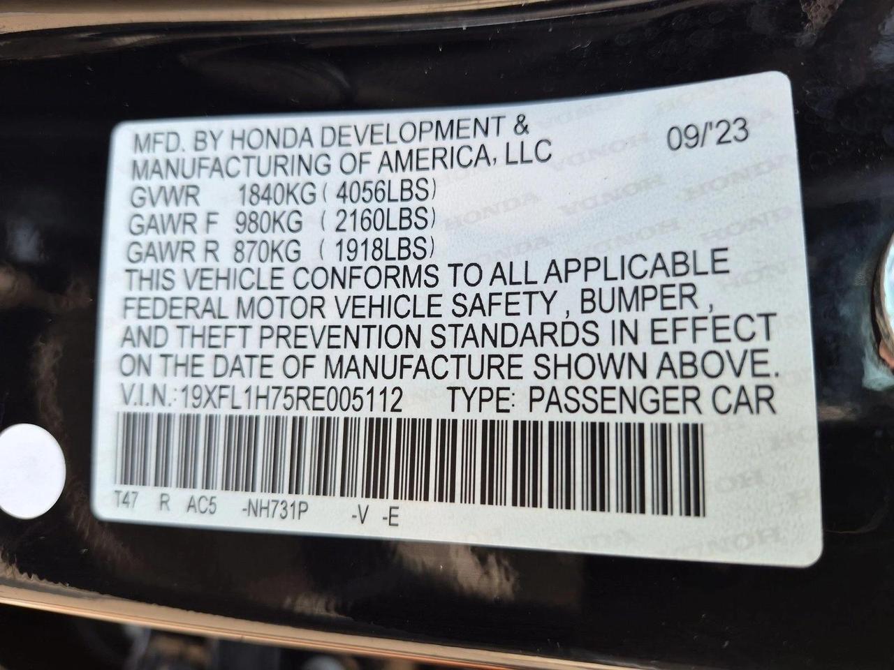 2024 Honda Civic Hatchback EX-L Roseville CA