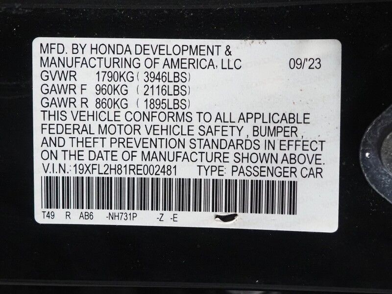 2024 Honda Civic Hatchback Sport *ADAPTIVE CRUISE, SAFETY ALERTS, BACKUP-CAMERA, COLOR TOUCHSCREEN, KEYLESS ENTRY, REMOTE START, AUTO CLIMATE CONTROL, LED HEADLIGHTS, 18 INCH WHEELS, ANDROID & APPLE Round Rock TX