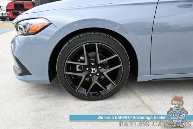2024 Honda Civic Hatchback Sport Touring / Auto Start / Power & Heated Leather Seats / Sunroof / Navigation / Adaptive Cruise / Lane Depart & Blind Spot Alert / Apple CarPlay & Android Auto / Back Up Camera / 37 MPG / Only 19 Miles / 1-Owner Anchorage AK