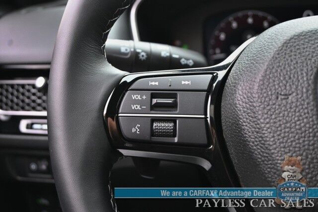 2024 Honda Civic Hatchback Sport Touring / Auto Start / Power & Heated Leather Seats / Sunroof / Navigation / Adaptive Cruise / Lane Depart & Blind Spot Alert / Apple CarPlay & Android Auto / Back Up Camera / 37 MPG / Only 19 Miles / 1-Owner Anchorage AK