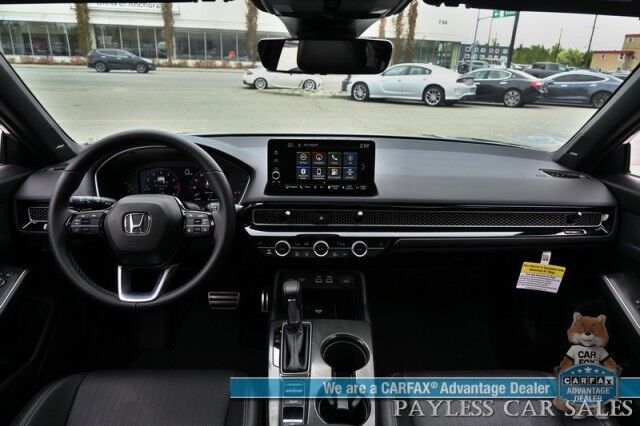 2024 Honda Civic Hatchback Sport Touring / Auto Start / Power & Heated Leather Seats / Sunroof / Navigation / Adaptive Cruise / Lane Depart & Blind Spot Alert / Apple CarPlay & Android Auto / Back Up Camera / 37 MPG / Only 19 Miles / 1-Owner Wasilla AK