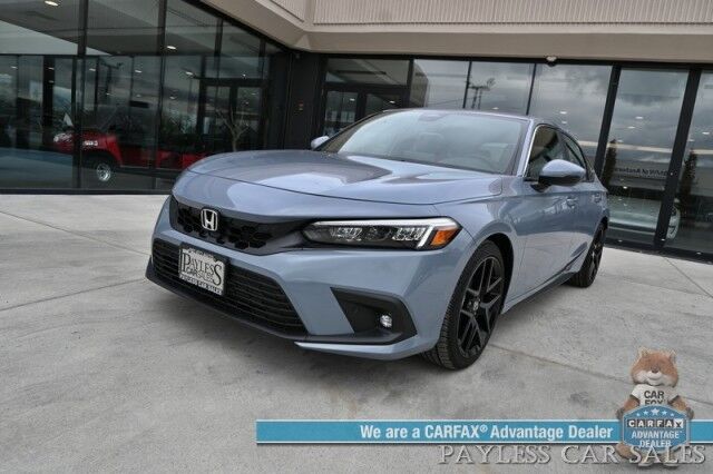 2024 Honda Civic Hatchback Sport Touring / Auto Start / Power & Heated Leather Seats / Sunroof / Navigation / Adaptive Cruise / Lane Depart & Blind Spot Alert / Apple CarPlay & Android Auto / Back Up Camera / 37 MPG / Only 19 Miles / 1-Owner Anchorage AK