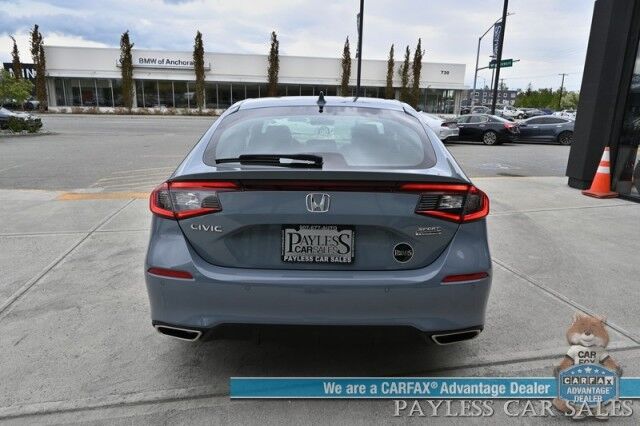 2024 Honda Civic Hatchback Sport Touring / Auto Start / Power & Heated Leather Seats / Sunroof / Navigation / Adaptive Cruise / Lane Depart & Blind Spot Alert / Apple CarPlay & Android Auto / Back Up Camera / 37 MPG / Only 19 Miles / 1-Owner Anchorage AK