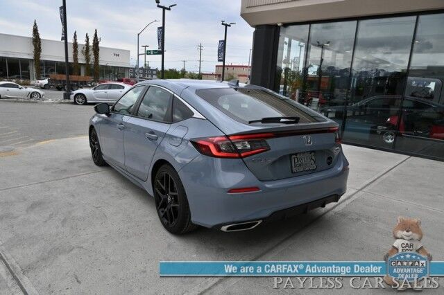 2024 Honda Civic Hatchback Sport Touring / Auto Start / Power & Heated Leather Seats / Sunroof / Navigation / Adaptive Cruise / Lane Depart & Blind Spot Alert / Apple CarPlay & Android Auto / Back Up Camera / 37 MPG / Only 19 Miles / 1-Owner Anchorage AK