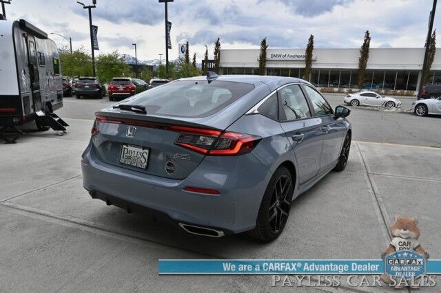 2024 Honda Civic Hatchback Sport Touring / Auto Start / Power & Heated Leather Seats / Sunroof / Navigation / Adaptive Cruise / Lane Depart & Blind Spot Alert / Apple CarPlay & Android Auto / Back Up Camera / 37 MPG / Only 19 Miles / 1-Owner Anchorage AK