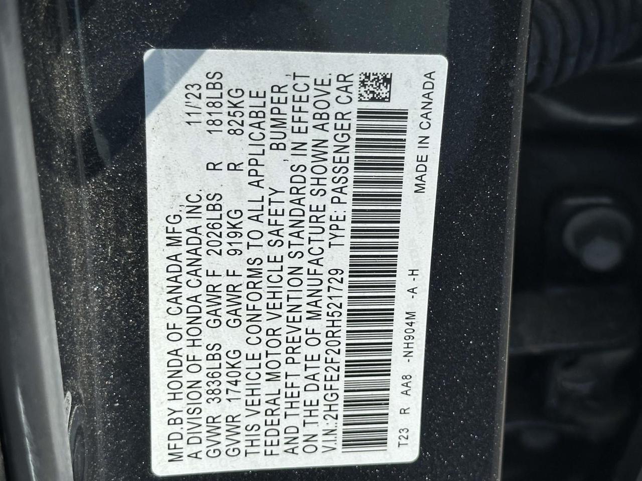 2024 Honda Civic LX Alexandria VA