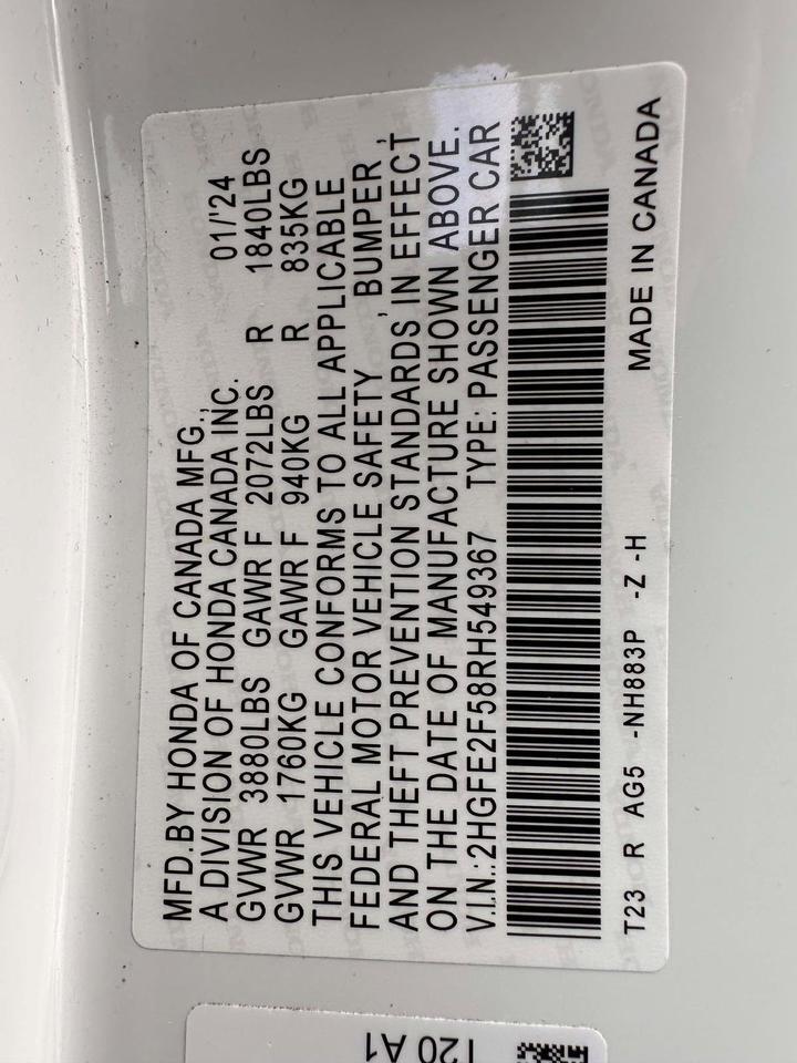 2024 Honda Civic Sedan Sport San Clemente CA